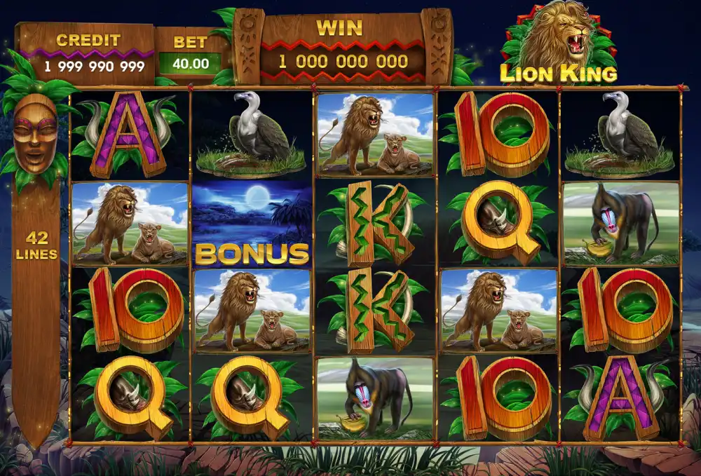 lion king slot gameplay