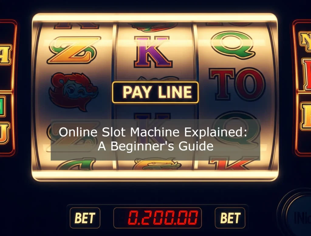 an image talking about slot with basic stuff like Reels & Rows , Payline and Bet Size